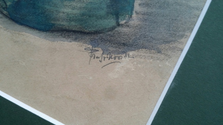 Frans van Noorden, Aquarel, Marionetten (Jan Klaassen en Katrijn) kopen? Bied vanaf 75!