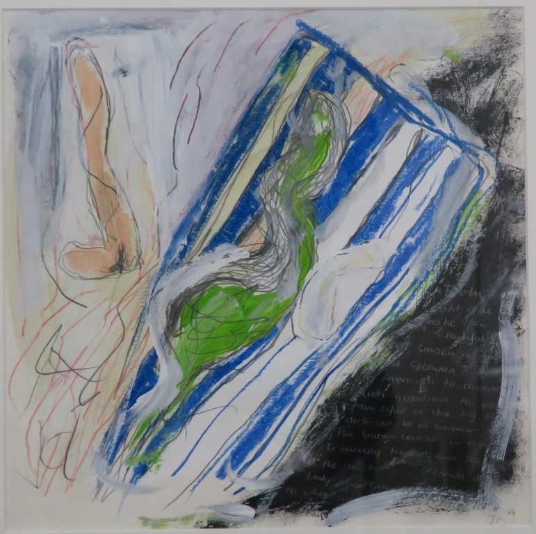 Toes Dalmulder: Gouache en potlood op papier, Zonder titel - Ingelijst kopen? Bied vanaf 1!