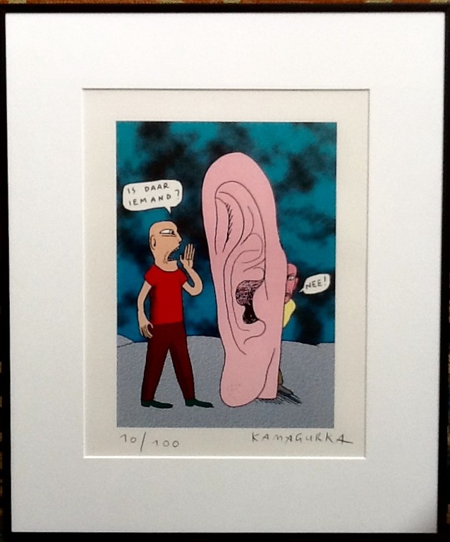 Kamagurka, gelimiteerde zeefdruk, 10/100 verkocht voor € 150!