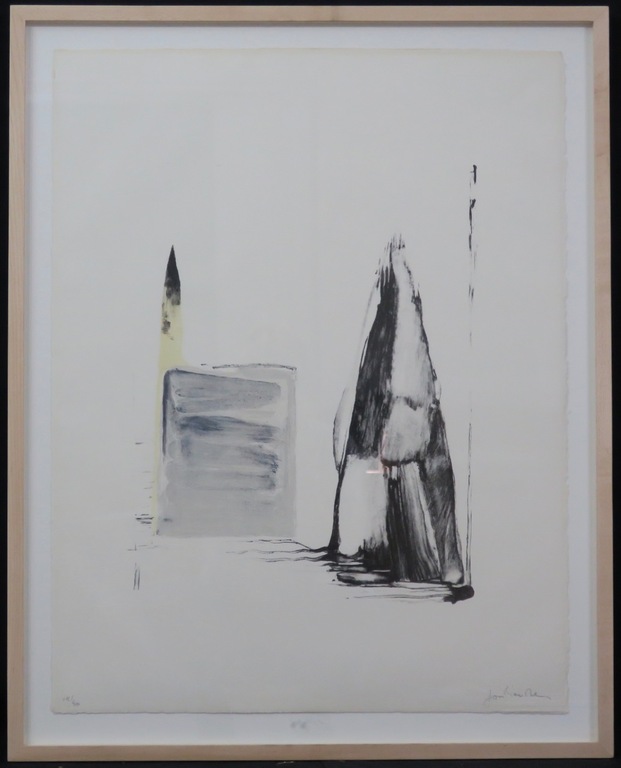 Jon Marten: Litho, Zonder titel - Ingelijst verkocht voor € 36!