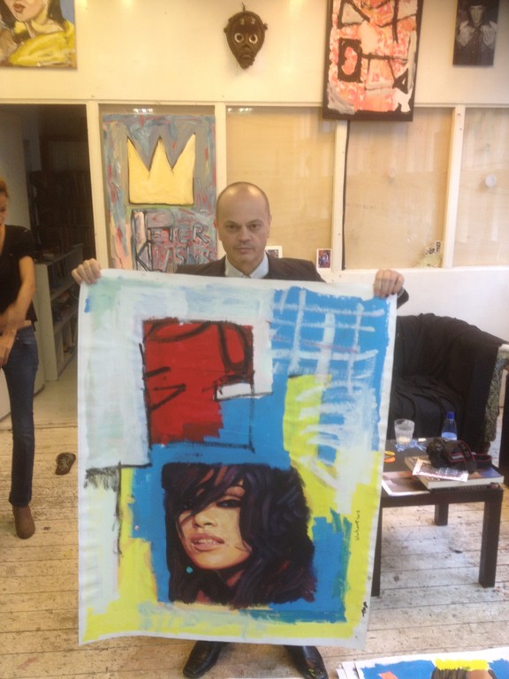 Peter Klashorst, portret (2013); acryl/olieverf op doek (groot) kopen? Bied vanaf 280!