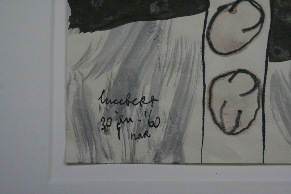 Lucebert, tekening/aquarel,  kopen? Bied vanaf 550!