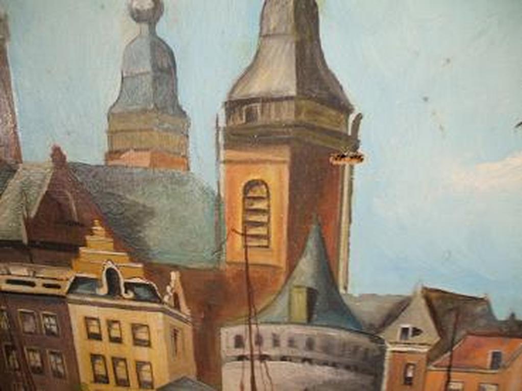 Stadsgezicht Amsterdam St. Nicolaaskerk kopen? Bied vanaf 50!