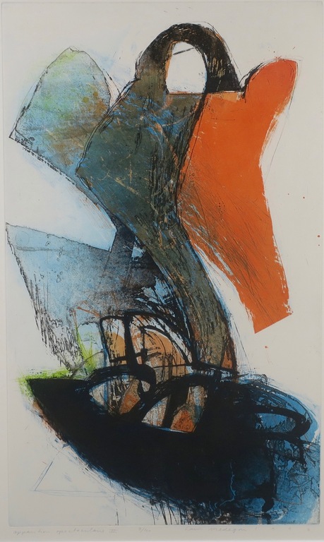 Hans Vredegoor: Ets en Aquatint, Apparition spectaculaire II - Ingelijst kopen? Bied vanaf 35!