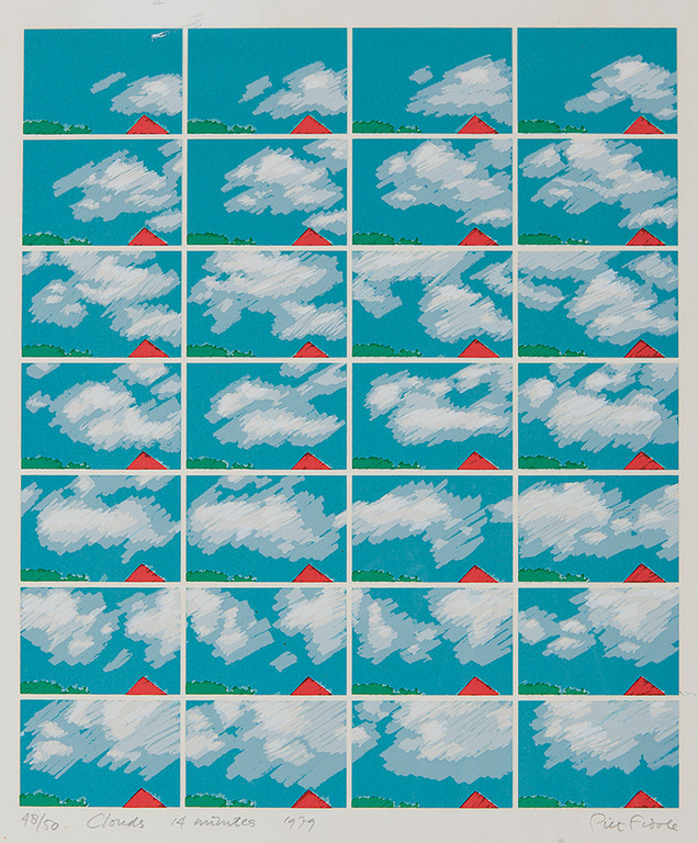 Piet Fioole - Zeefdruk - Clouds 14 minutes kopen? Bied vanaf 1!