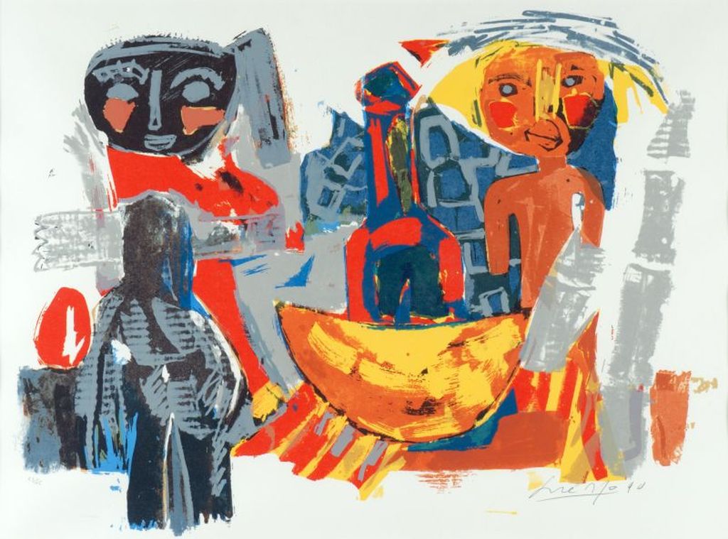 John Lie a Fo, kleuurijke zeefdruk, gesigneerd en genummer uit 1990 kopen? Bied vanaf 55!