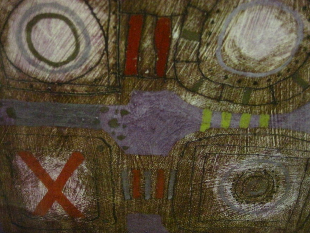 Anthony Russell - tribal African artist - gemengde techniek - gesigneerd  kopen? Bied vanaf 1!