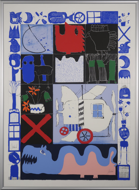 Christian Silvain: Zeefdruk, Vol de nuit - Ingelijst (Groot) kopen? Bied vanaf 60!