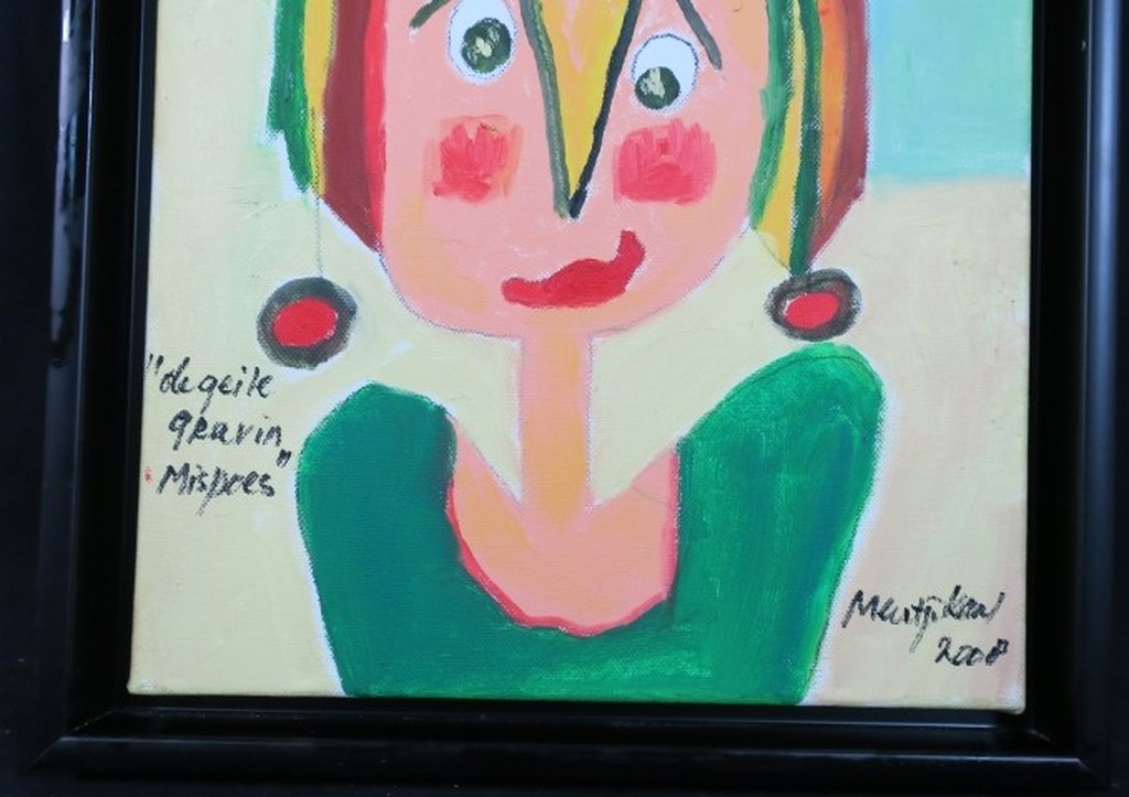 Meertje Kaal: Acryl op doek, De geile gravin Mispoes - Ingelijst kopen? Bied vanaf 1!