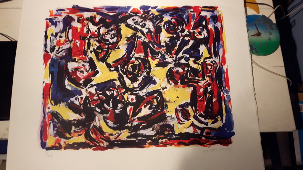 Mooie zeefdruk Theo Wolvecamp uit 1990 kopen? Bied vanaf 175!