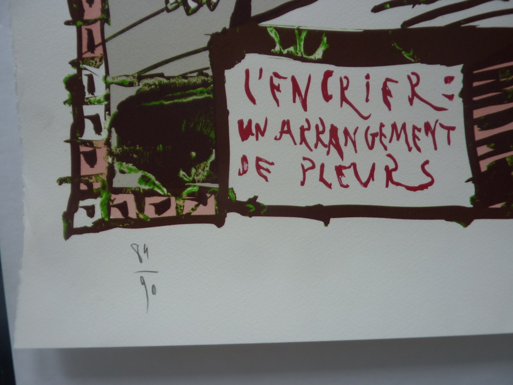 Pierre Alechinsky:Kleurenlitho + boek kopen? Bied vanaf 750!