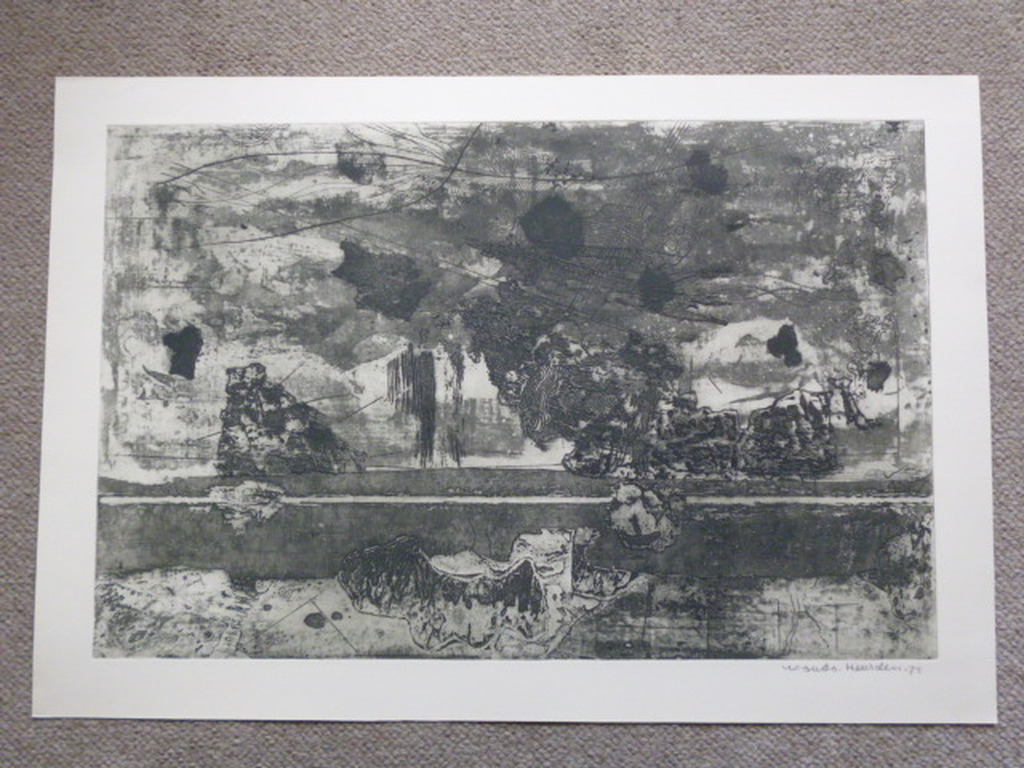 Wout van Heusden - ets - Abstract kopen? Bied vanaf 30!
