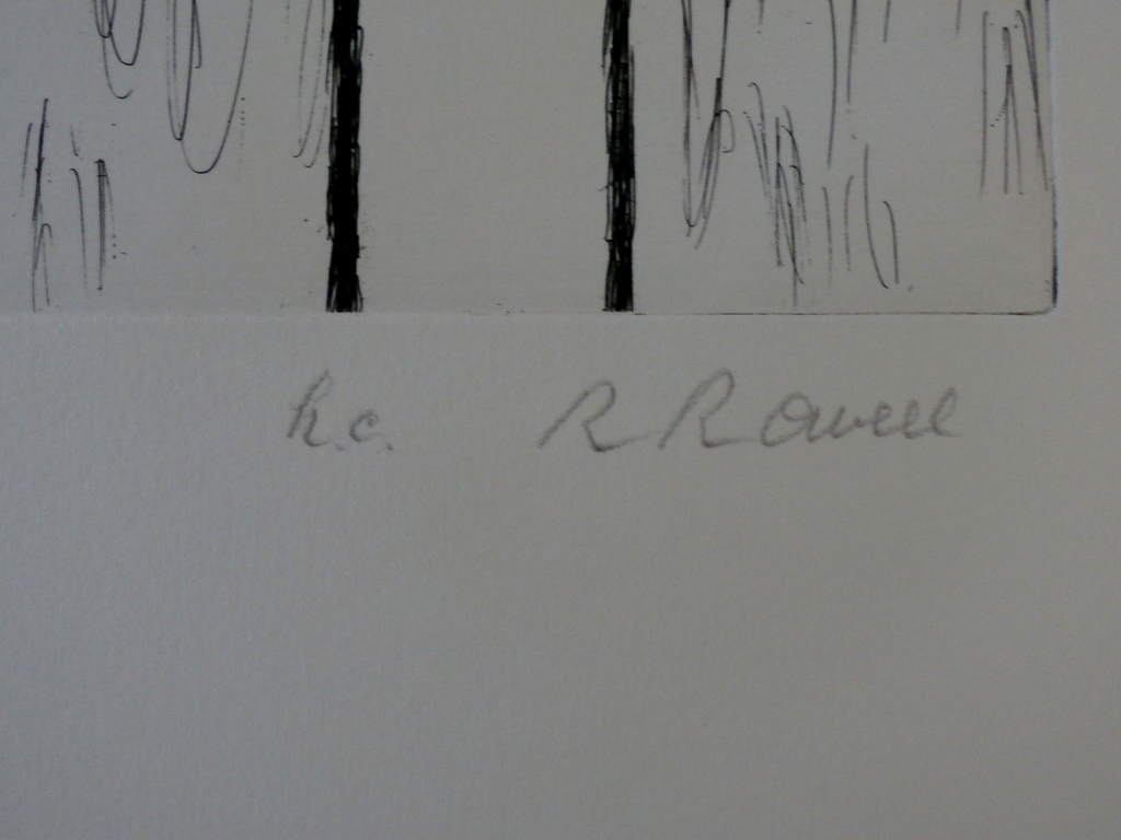 Roger Raveel - ets: Natuur en gedachte in de leegte van een vierkant kopen? Bied vanaf 425!