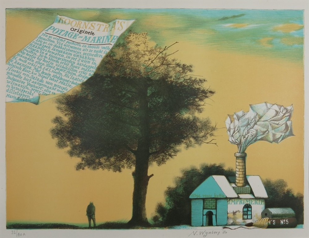 Nicolaas Wijnberg: Litho, Hommage aan Metten Koornstra kopen? Bied vanaf 70!