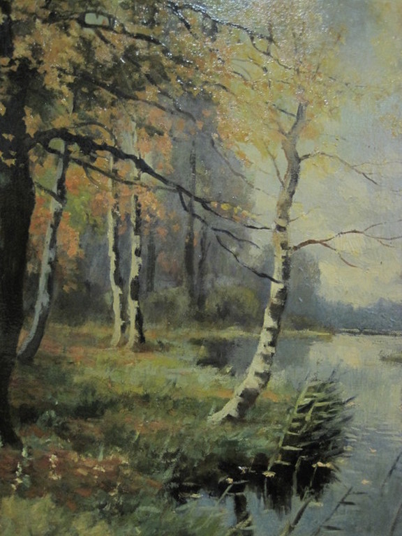 Kees Terlouw 1890-1948 "zonnige herfstdag" GROOT olieverf ca. 1920 kopen? Bied vanaf 1!