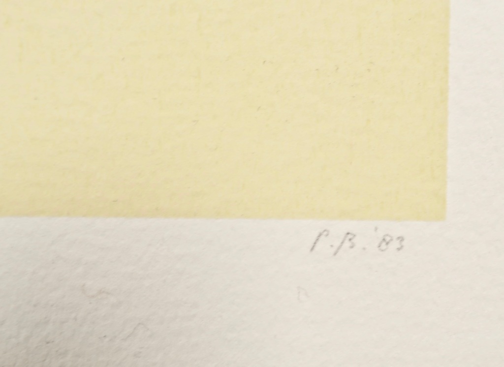 Lot met 6 werken van Pieter Bijwaard: Zeefdruk, Zonder titel II kopen? Bied vanaf 1!