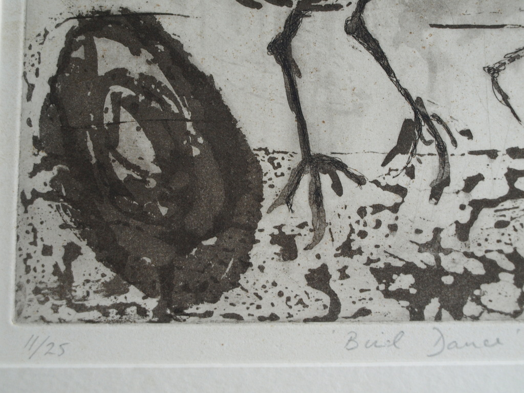 Onduidelijke signatuur : Ets – Bud Dance – ingelijst – oplage 25 ex. - 1991  kopen? Bied vanaf 1!