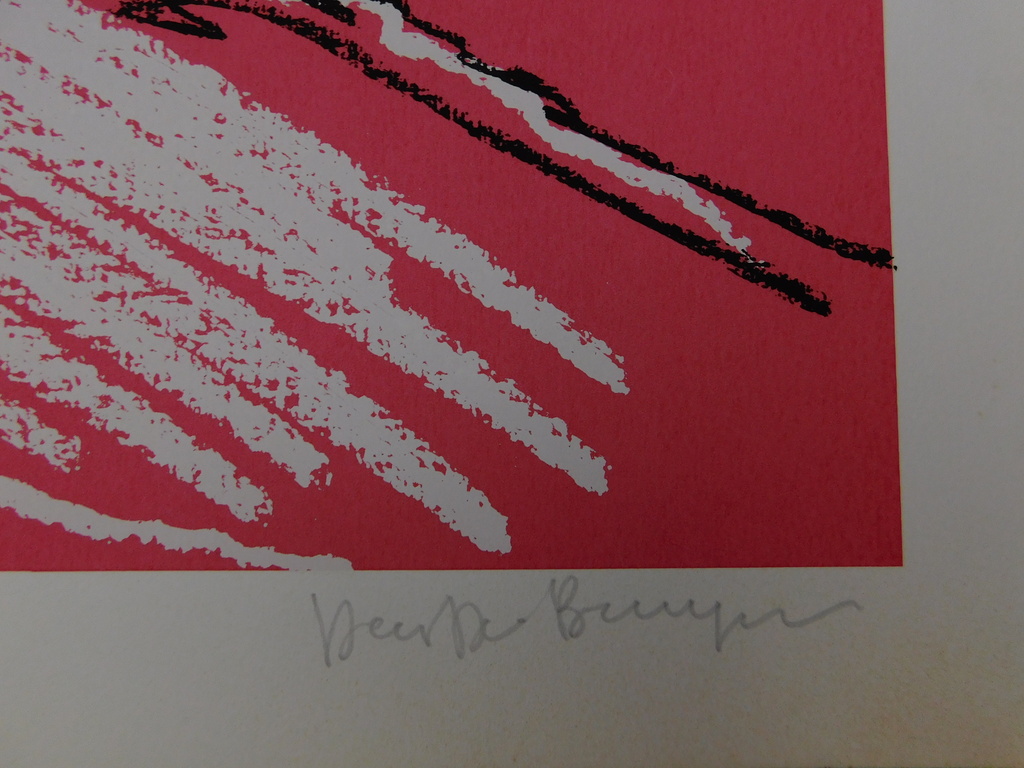 Dees de Bruyne - Kleurenlitho - Homme avec une cravate verte kopen? Bied vanaf 75!