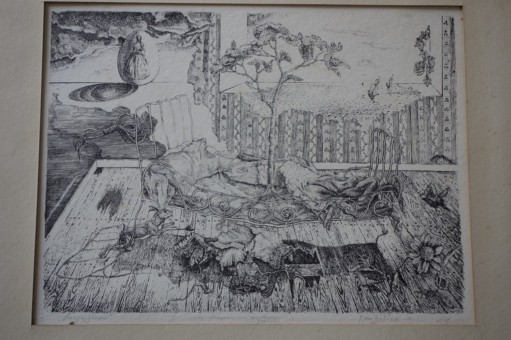 Gerrit van 't Net, Litho "Morgengloren" 1935, no. 3a. verkocht voor € 85!