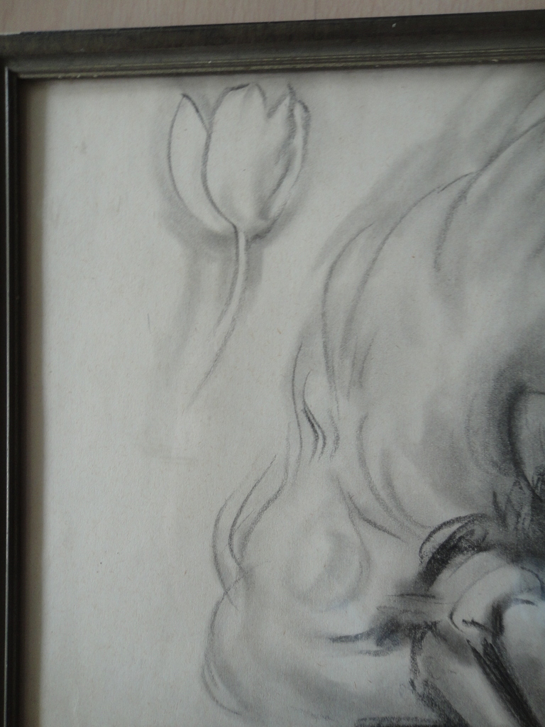 Karel van Seben, tekening, portret van Marion Bloem (is dit een leven?) kopen? Bied vanaf 1!