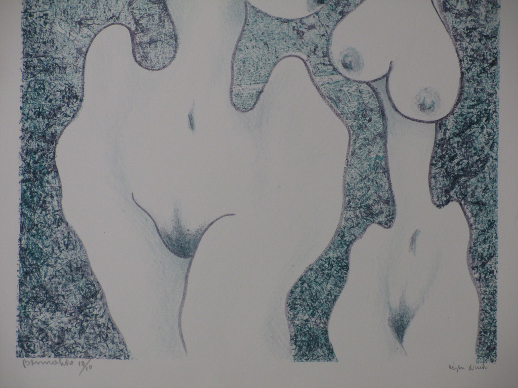 Benno Helders, Naakten in blauw, Kleurenlitho kopen? Bied vanaf 1!