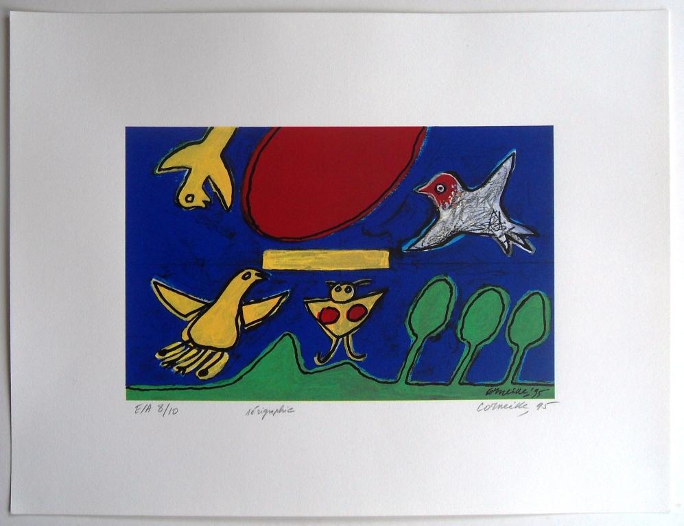 Corneille: vogels in blauw verkocht voor € 99!