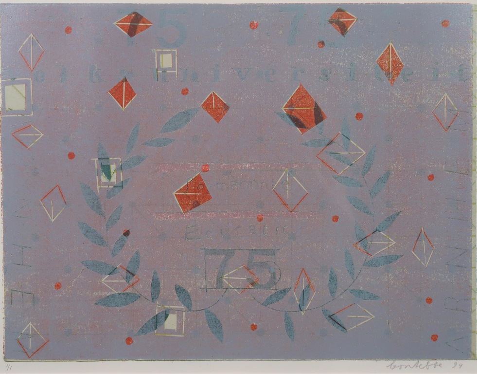 Leon Tebbe: Houtsnede, Z.T. - Ingelijst kopen? Bied vanaf 1!