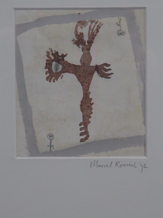 Marcel Roesink: Gemengde techniek op doek, Zonder titel -Ingelijst kopen? Bied vanaf 20!