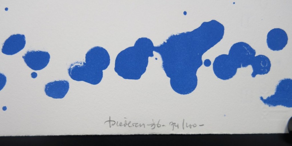 Jef Diederen: Litho, Zonder titel (zwart gezicht) kopen? Bied vanaf 50!