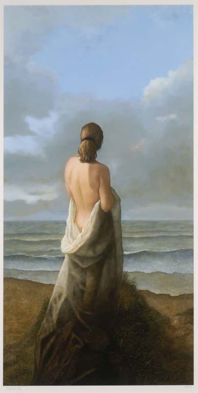 Fred de Heij: Giclee, Strand - Ingelijst kopen? Bied vanaf 50!