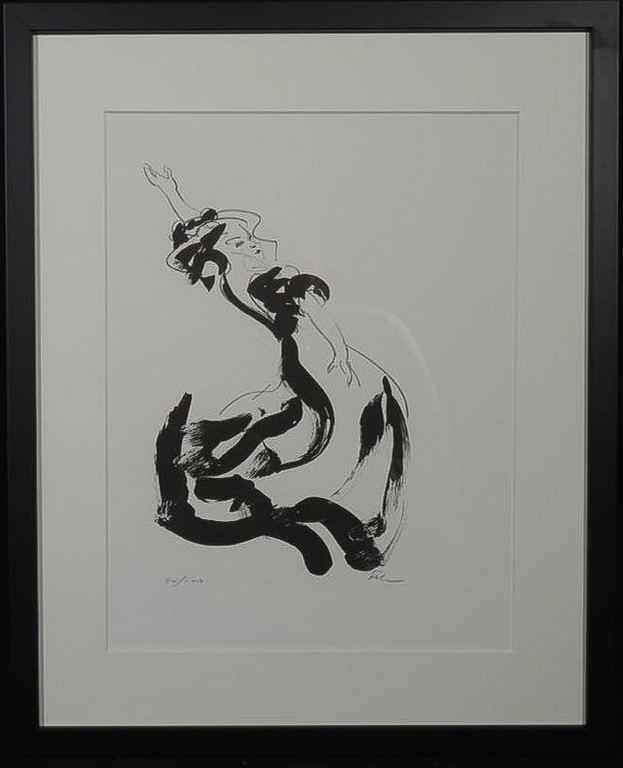 Luis Filcer: Litho, Flamenco - Ingelijst verkocht voor € 40!