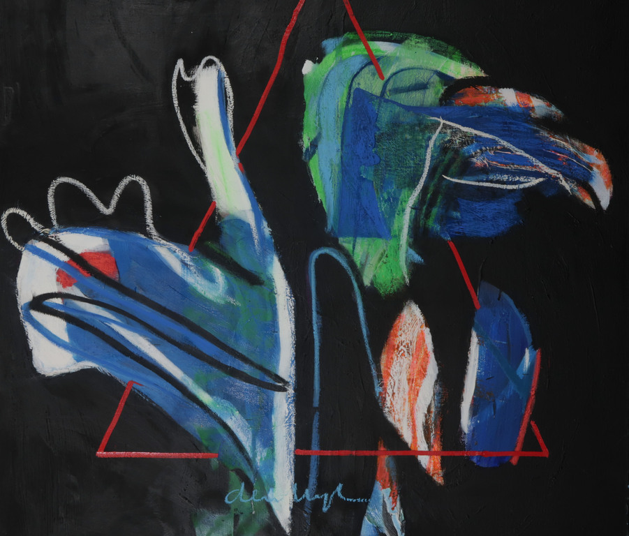 Wiegen den Uyl: Olieverf op doek, Schijnstand (Groot) verkocht voor € 95!