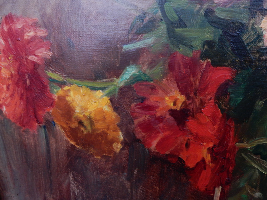 Jacoba van Groningen- Laurillard, dik olieverf op doek, r.o. gesigneerd. kopen? Bied vanaf 300!