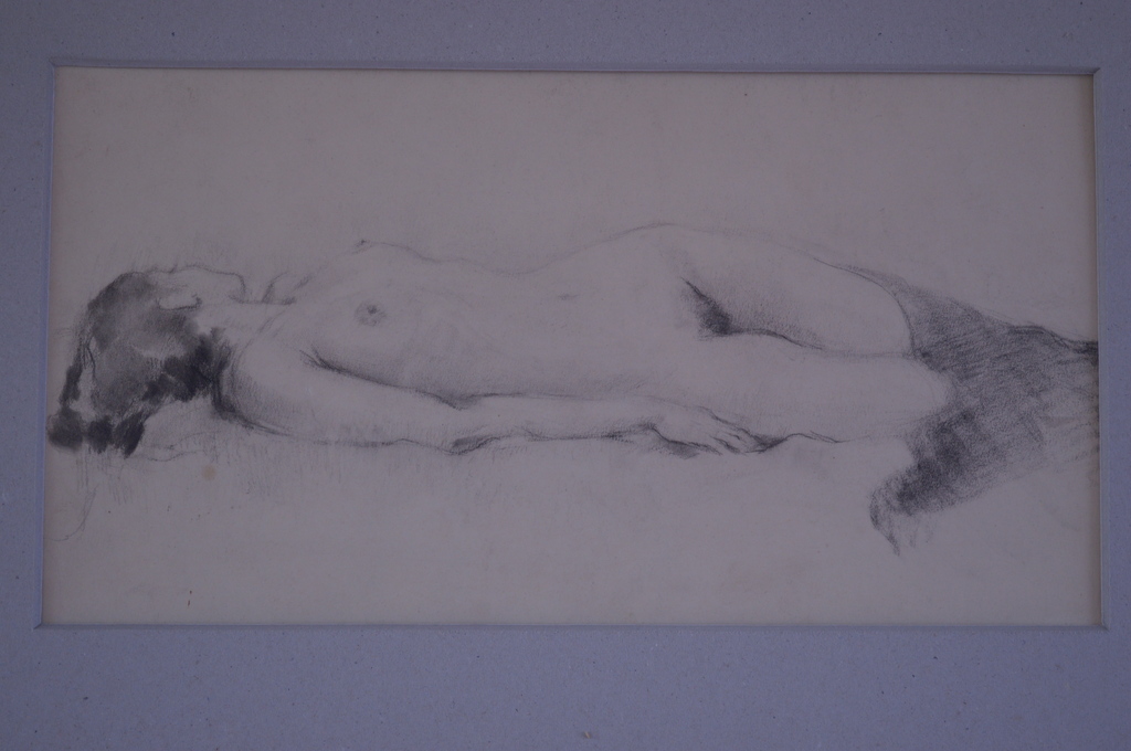 Charles Willem Frederik Haak, liggend naakt, potlood-schets ca. 1930 (18x34) kopen? Bied vanaf 50!