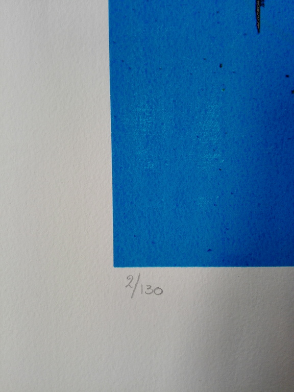 Henk Kuijpers, zeefdruk op papier, Titel: A9 Andrea kopen? Bied vanaf 30!