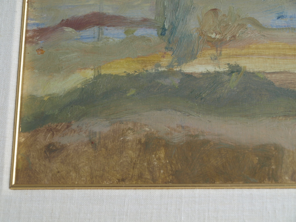 Onbekend : Olieverf – Landschap - Ingelijst – 49 x 55 cm kopen? Bied vanaf 60!