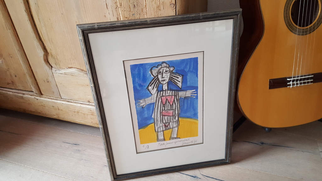 Corneille - Litho E/A, gesigneerd en gedateerd '96, mooi ingelijst kopen? Bied vanaf 175!