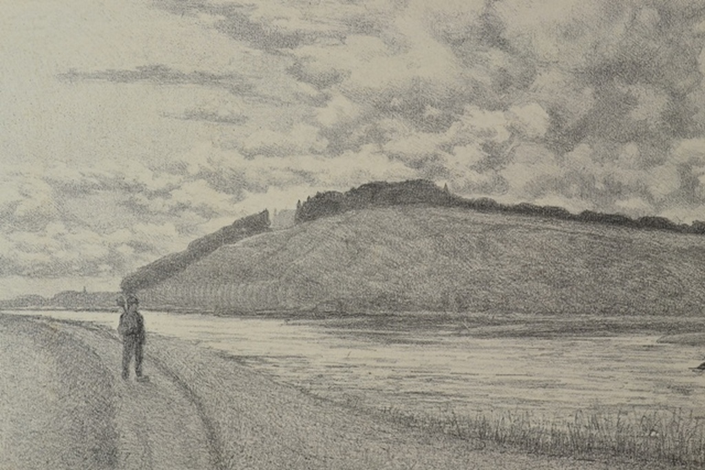 Moulijn Simon, litho, rivierlandschap kopen? Bied vanaf 50!