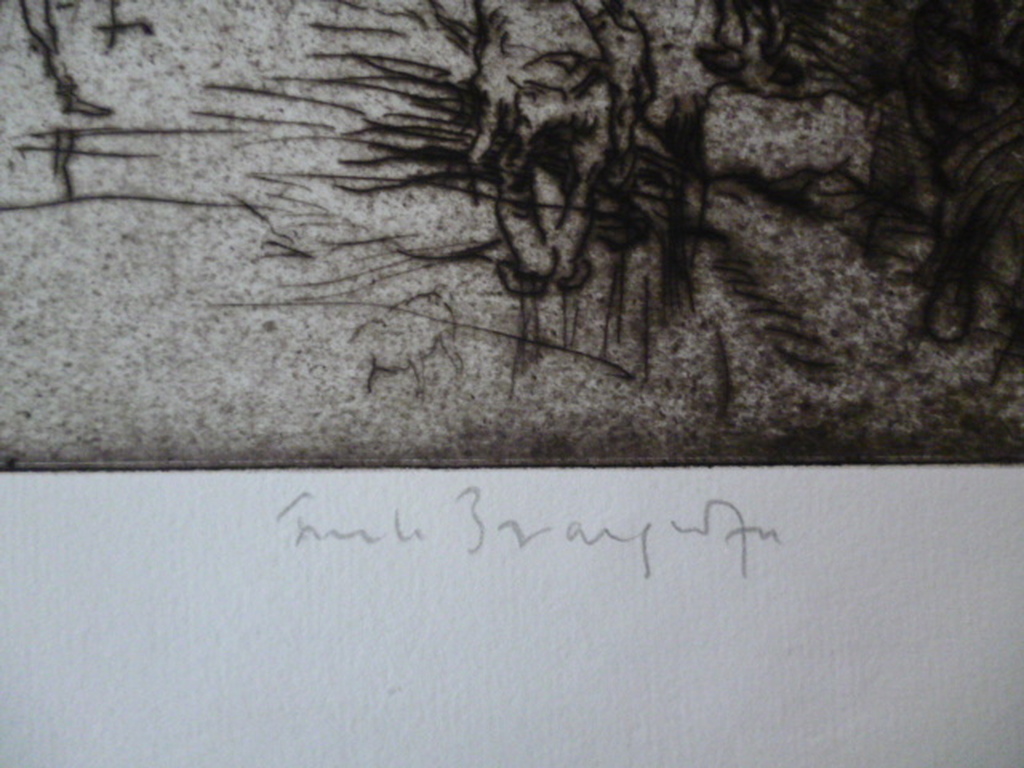 Frank Brangwyn-Ets-A street in Puy kopen? Bied vanaf 110!