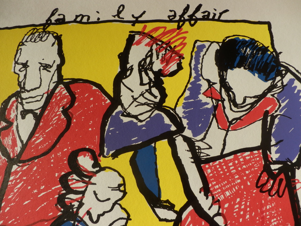 HERMAN BROOD, Gelimiteerde en HANDGESIGNEERDE Zeefdruk  FAMILY AFFAIR kopen? Bied vanaf 175!