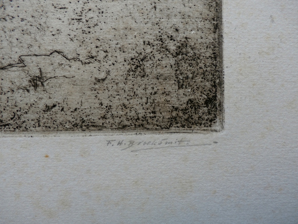 Frederika Broeksmit - ets: Zuiderzeestrand - 1914 kopen? Bied vanaf 55!