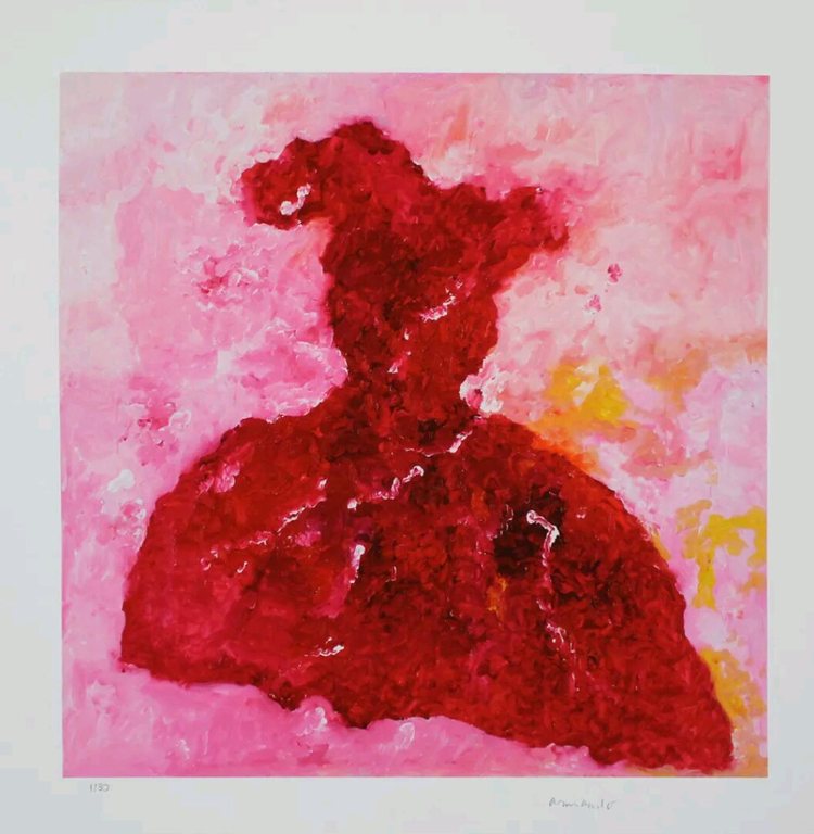 Armando - rood gewaad - Giclee  kopen? Bied vanaf 99!