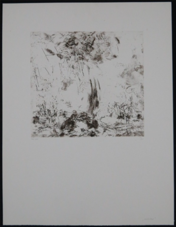 Wilfred Voet: Ets, Landschap kopen? Bied vanaf 1!