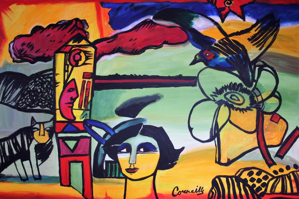 Elena Polyakova: Acrylverf , After Corneille verkocht voor € 145!