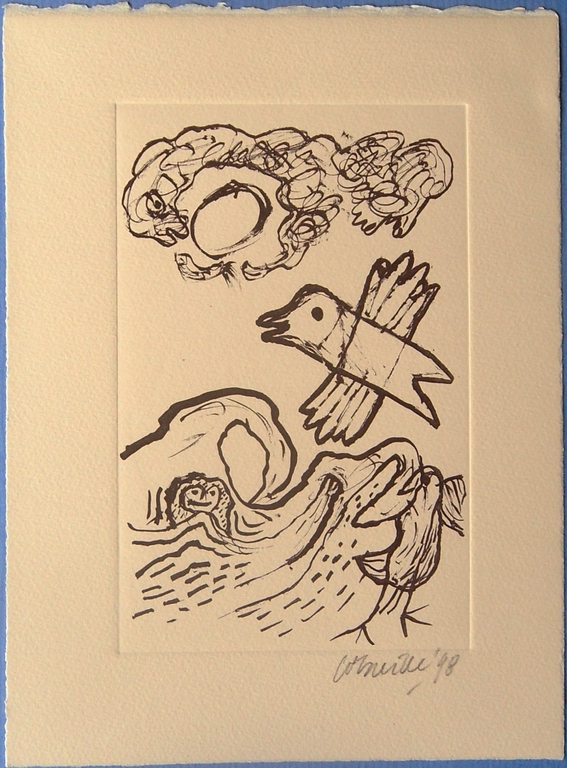 Corneille : Vogels en zee (ets in bister) kopen? Bied vanaf 1!