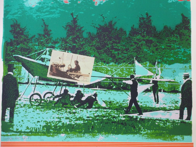 Henk van der Vet, Anthony Fokker. Zeefdruk kopen? Bied vanaf 45!