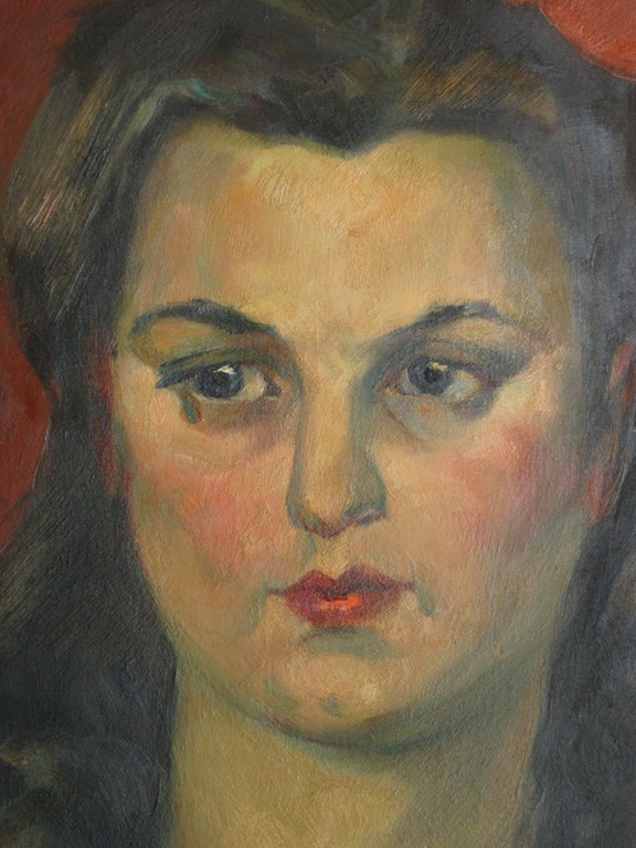 Toon Pluijmers 1910-1967 olieverf "stoere vrouw" omstreeks 1940 kopen? Bied vanaf 1!