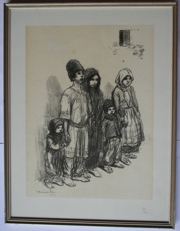 Theophile Alexandre Steinlen (1859-1923). lithografie, Enfant Serbes kopen? Bied vanaf 50!