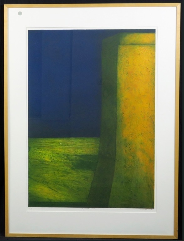 Elmar Gille: Ets op papier, Cospirazione II, ingelijst 118x88 (21% btw) verkocht voor € 120!