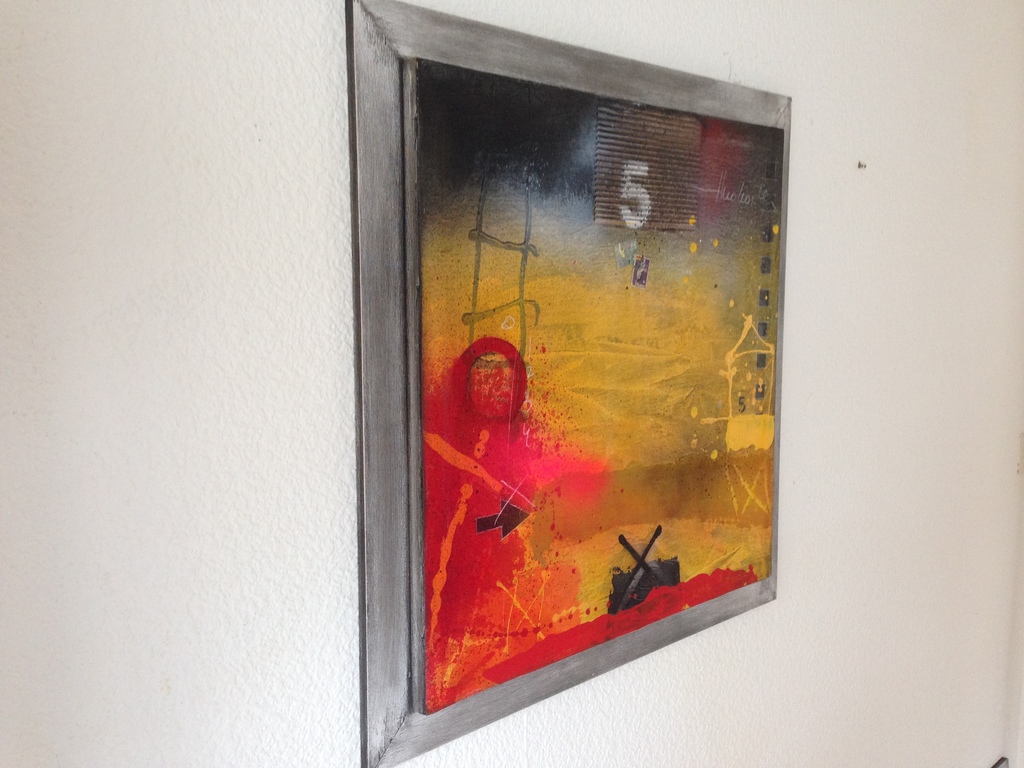 theo koster, gemengde techniek op linnen , seaside  kopen? Bied vanaf 175!